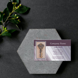 Visita Tarjeta de presentación de la llave de acero