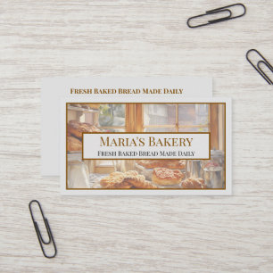 Visita Tarjeta de presentación de la panadería Baker Cafe