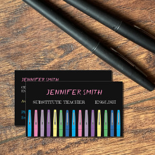 Visita Tarjeta de presentación de la pluma Rainbow Pen Su