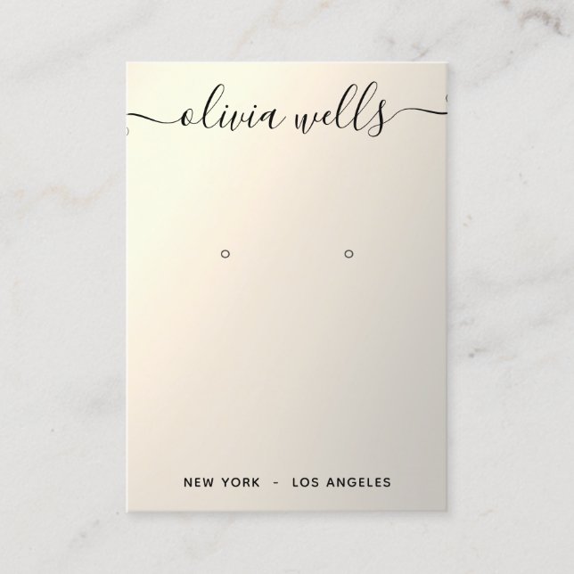 Visita Tarjeta de presentación de la secuencia de comando (Anverso)