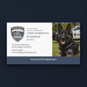 Visita Tarjeta de presentación de la Unidad Canina de la