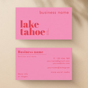Visita Tarjeta de presentación de Lake Tahoe California N
