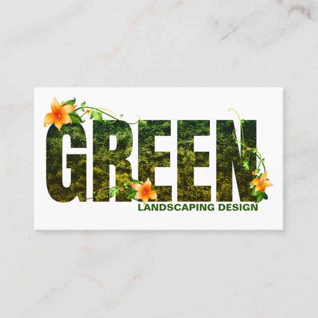 Visita Tarjeta de presentación de Landscape Designer (Anverso)