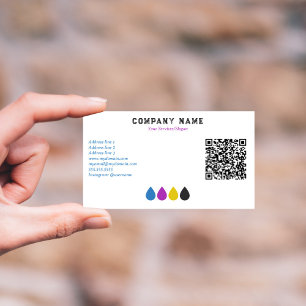 Visita Tarjeta de presentación de lápiz CMYK de Servicios