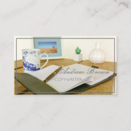 Visita Tarjeta de presentación de lápiz para bloc de nota