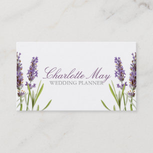 Visita Tarjeta de presentación de lavanda