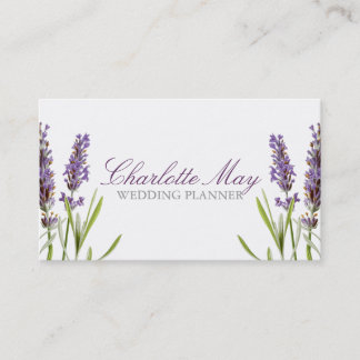Visita Tarjeta de presentación de lavanda