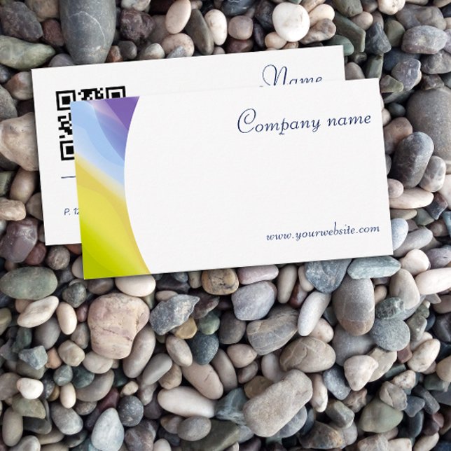 Visita Tarjeta de presentación de lavanda de código QR ab (Subido por el creador)