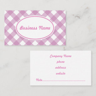 Visita Tarjeta de presentación de Lavender Gingham