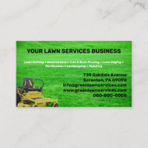 Tarjeta de presentación de Lawn Service Company