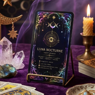 Visita Tarjeta de presentación de lector de tarot de lujo