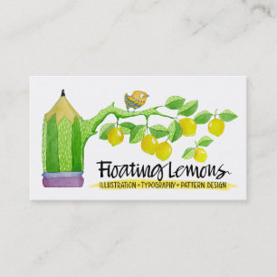 Visita Tarjeta de presentación de Lemons flotantes
