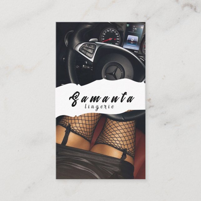 Visita Tarjeta de presentación de lencería (Anverso)