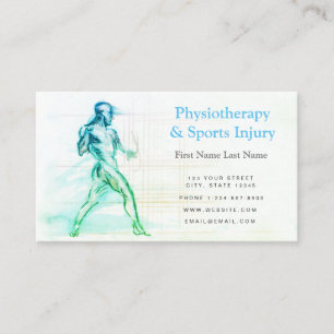 Visita Tarjeta de presentación de lesiones físicas y depo