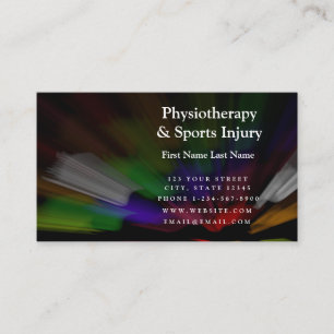 Visita Tarjeta de presentación de lesiones físicas y depo