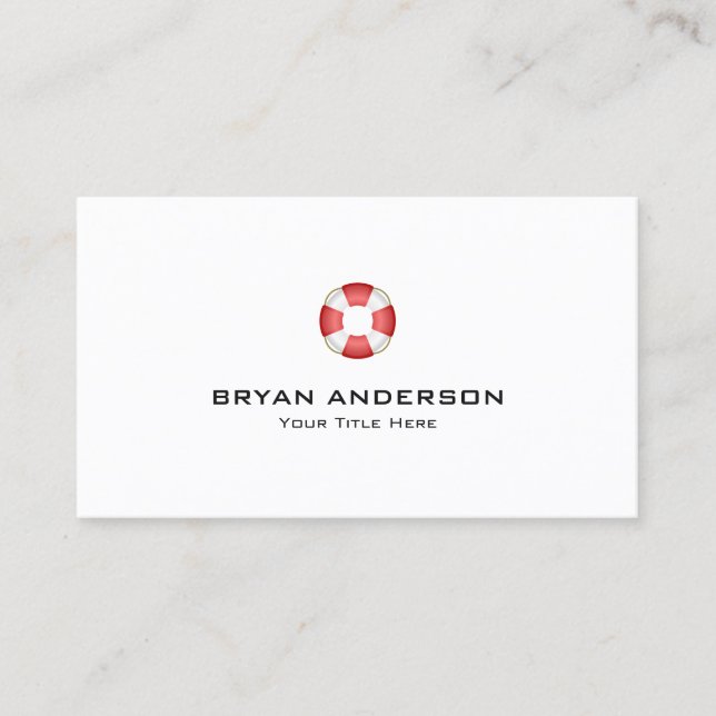 Visita Tarjeta de presentación de Life Saver (Anverso)