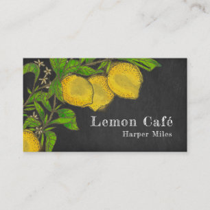 Visita Tarjeta de presentación de limones rusos orgánic