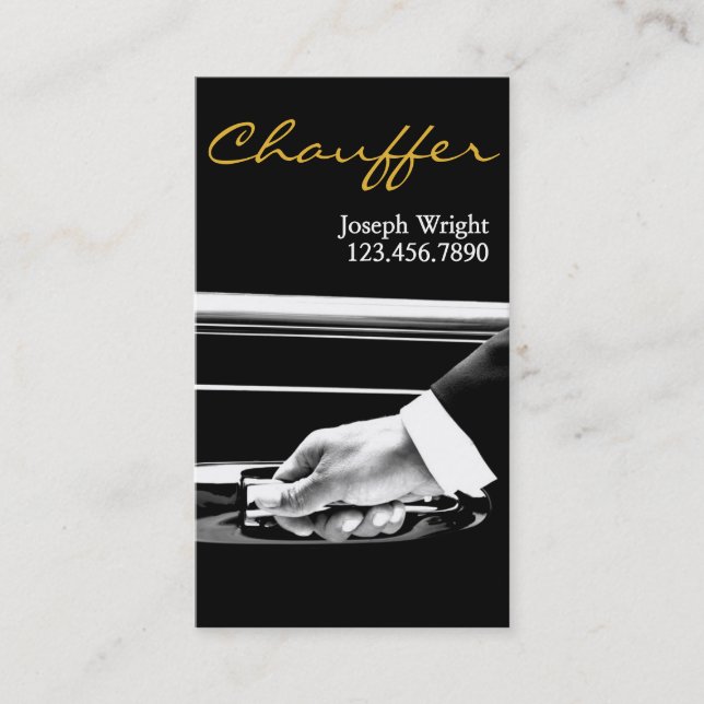 Visita Tarjeta de presentación de Limousines Limo Car Ser (Anverso)