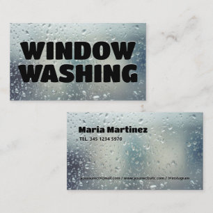 Visita Tarjeta de presentación de limpieza de ventanas