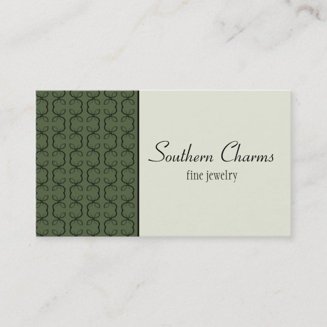 Visita Tarjeta de presentación de líneas de país, verde d (Anverso)
