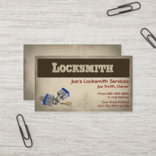 Visita Tarjeta de presentación de locksmith