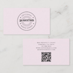 Visita Tarjeta de presentación de logotipo de panadería B