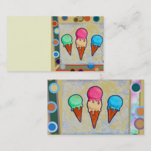 Visita Tarjeta de presentación de los teléfonos Ice Cream