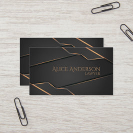 Visita Tarjeta de presentación de lujo en oro negro para 