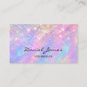 Visita Tarjeta de presentación de lujo Glitter Opal