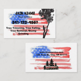 Visita Tarjeta de presentación de Lumberjack Tree Service