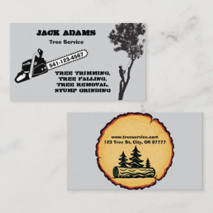 Visita Tarjeta de presentación de Lumberjack Tree Service