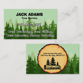 Visita Tarjeta de presentación de Lumberjack Tree Service