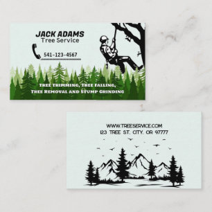 Visita Tarjeta de presentación de Lumberjack Tree Service