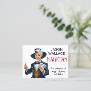 Visita Tarjeta de presentación de Magician Personalizada