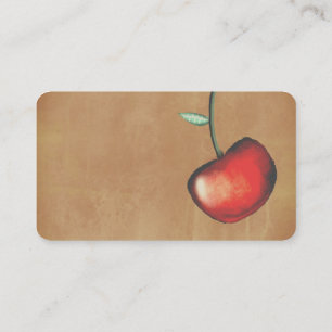 Visita Tarjeta de Presentación de Manzana Cereza