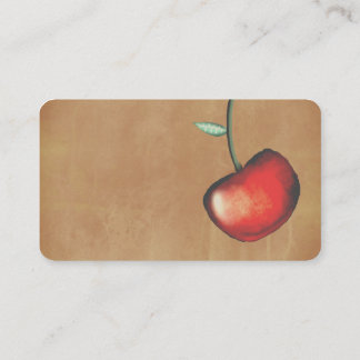 Visita Tarjeta de Presentación de Manzana Cereza