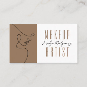 Visita Tarjeta de presentación de maquillaje con código Q
