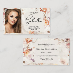 Visita Tarjeta de presentación de maquillaje de foto con