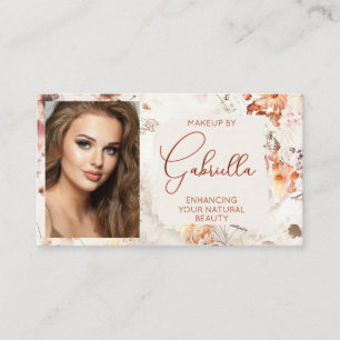 Visita Tarjeta de presentación de maquillaje de foto con 
