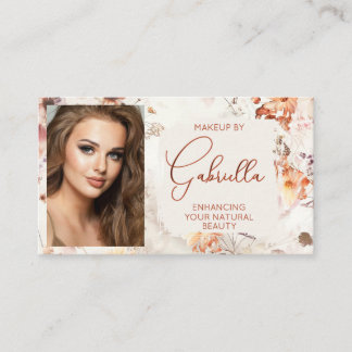 Visita Tarjeta de presentación de maquillaje de foto con