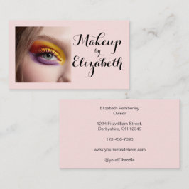 Visita Tarjeta de presentación de maquillaje de foto con 