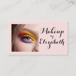 Visita Tarjeta de presentación de maquillaje de foto con 
