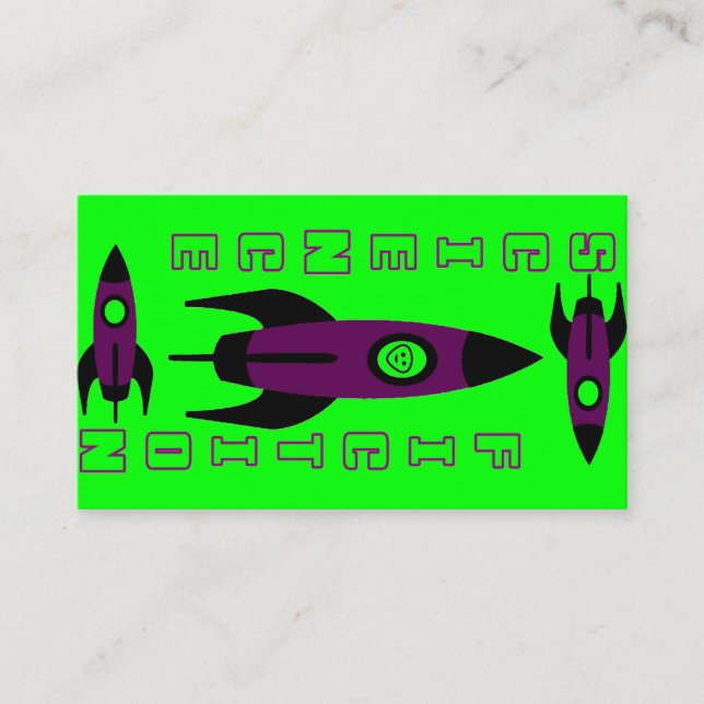 Visita Tarjeta de presentación de marcadores de ciencia f (Anverso)