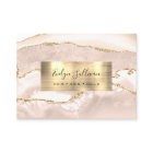 Tarjeta de presentación de marfil y oro Agate