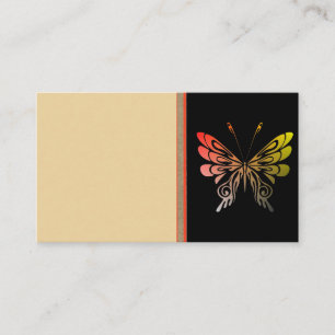 Visita Tarjeta de presentación de mariposa