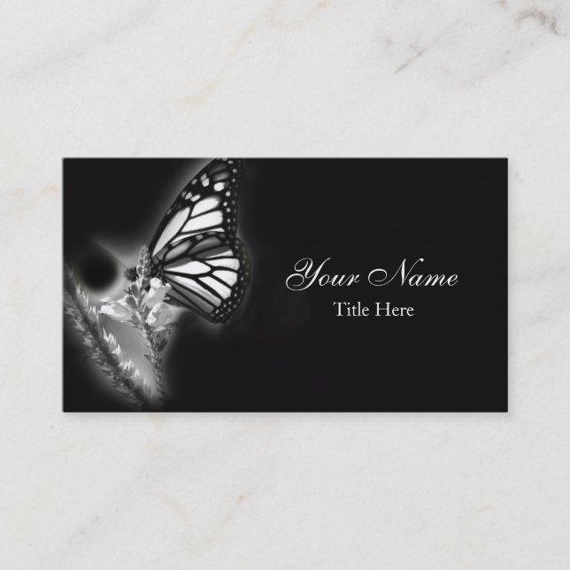 Visita Tarjeta de presentación de mariposa monarca modern (Anverso)