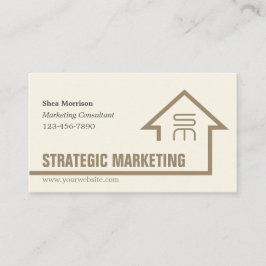 Visita Tarjeta de presentación de marketing estratégico