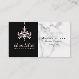 Visita Tarjeta de presentación de mármol de araña rosa an