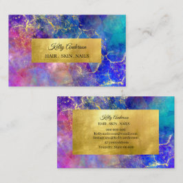 Visita Tarjeta de presentación de mármol Opal gold textur