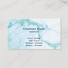 Visita Tarjeta de presentación de mármol turquesa